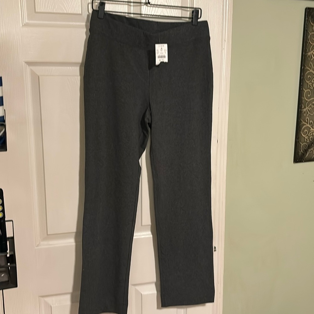 J. Crew straight leg gray high waist knit pants. NWT